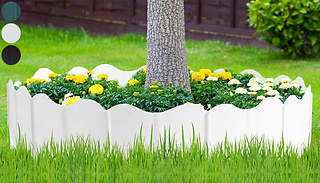 10-80 Piece Weather Resistant Garden Flower Borders - 3 Colours