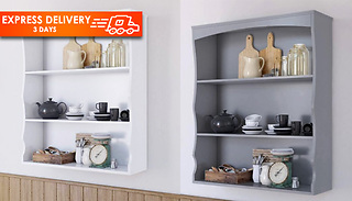 3-Tier Wall-Mounted Kitchen Shelf - 2 Colours
