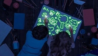Kids Magical Glowing Drawing Board - 3 Sizes