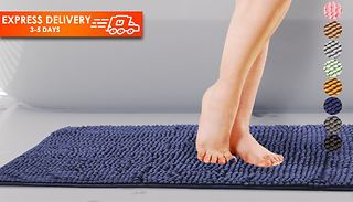 Chenille Bath and Shower Mats - 8 Colours & 2 Sizes