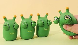 1, 2, 4, or 8-Pack Stress Relief Caterpillar Squeeze Toy