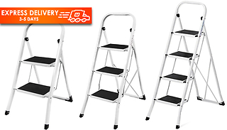 Folding Heavy-Duty Step Ladder - 2, 3 or 4 Steps!