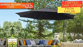 3m Cantilever Hanging Banana Parasol - 4 Colours