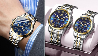 FNGEEN His and Hers Luminous Quartz Watches - 6 Colours