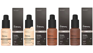 The Ordinary High-Coverage or Serum Foundation - 11 Options