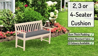 2, 3 or 4-Seater Garden Furniture Cushion - 6 Colours