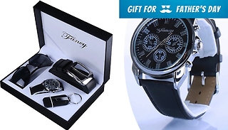 Luxury Men's Gift Box - Includes a Watch, Sunglasses & More!