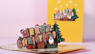 3D Pop-Up Christmas or Happy New Year Cards - 6 Styles