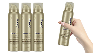 3 or 6-Pack of Dove DermaSpa Summer Revived Mousse 150ml - 3 Shades