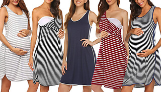 Women's Sleeveless Breastfeeding Nightgown - 5 Colours & 5 Sizes