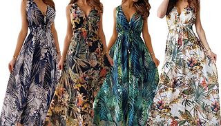 Tropical Floral Print Dress - 4 Colours