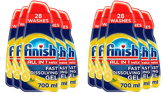 5 or 10 Finish All-In-One Max Fast Dissolving Gel 700ml Bottles - Lemo ...