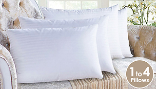 Hotel Quality Striped Pillows - 1, 2 or 4 Pillows