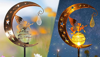 Solar Fairy Moon Decorative LED Stake Light