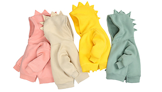 Kids Dinosaur Spike Pullover Hoodie - 6 Colours & 5 Sizes