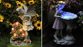 Garden Fairy Solar Sculpture Lamp - 2 Colours