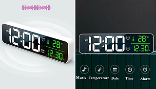 LED Digital Display Alarm Clock - 2 Colours