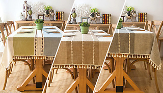 Washable Dust-Proof Table Cloth - 3 Colours & 5 Sizes