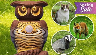 Ultrasonic Pest Repelling Owl Ornament - 1 or 2-Pack