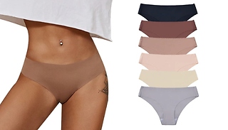 1-3 Pairs of Seamless Low-Rise Underwear - 6 Colours, 4 Sizes!