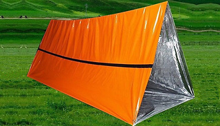 Outdoor Emergency Mylar Heat Retentive Tent