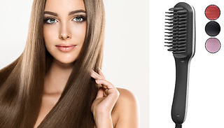 Next Gen' 3-in-1 Hair Straightening Brush & Optional Bag - 3 Colours