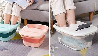 Collapsible Foot Bath Spa with Lid - 3 Colours 