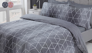 Calvin Geometric Duvet Set - 2 Sizes & 2 Colours