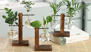 Retro Wooden Plant Water Vase - 2 Options