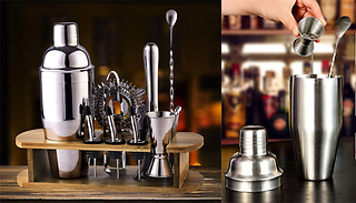 16-Piece Bartender Cocktail Shaker Kit