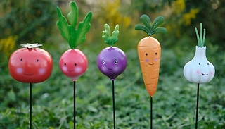 Cute Cartoon Vegetable Stake Markers