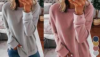 Cosy Sweatshirt Jumper - 4 Colours & 7 Sizes