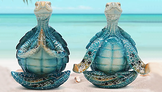 Mini Yoga Sea Turtle Garden Statue - 2 Designs