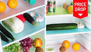 4 or 8 Anti-Bacterial Coloured Fridge Mats