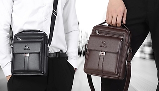 Men's PU Leather Crossbody Bag - 2 Colours 