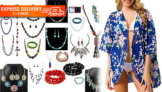 3-Piece Boho Jewellery & Beach Cover Summer Bundle