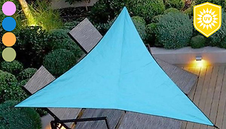 UV-Resistant Triangular Sun Shade Canopy - 2 Sizes & 4 Colours