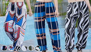 Printed Harem Trousers - 6 Designs & 4 Sizes