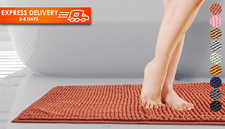Chenille Bath and Shower Mats - 9 Colours & 2 Sizes