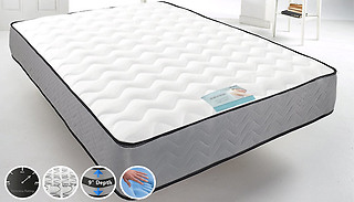 Grey Cool Blue Memory Foam Mattress - 6 Sizes