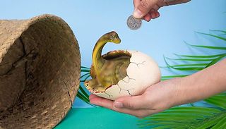 Dinosaur Egg Money Bank - 4 Different Dinosaurs!