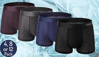 IceMesh Soft Breathable Boxers - Pack of 4, 8 or 12