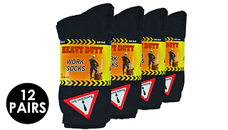 12 Pairs Men's Thermal Heavy Duty Work Socks