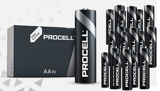 10-Pack Duracell Procell Low Consumption Batteries - AA or AAA