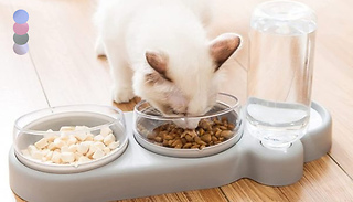 3 in 1 Automatic Dispenser Pet Bowls Set - 4 Colours