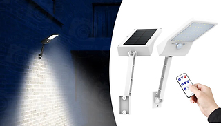 Solar Powered LED Motion Sense Garden Wall Light - 2 Colours