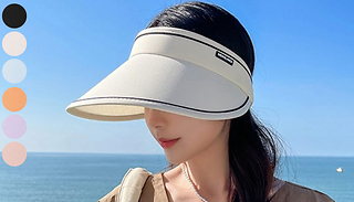 UV Protection Wide Brim Foldable Sun Hat - 6 Colours