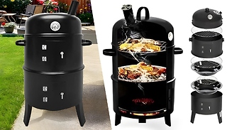 SmokeHouse Triple Chamber Smoker & BBQ Grill