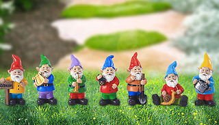 Mini Garden Gnome Ornaments - 4 or 7-Pack