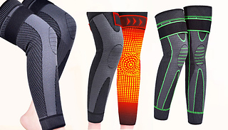 Long Warm Thermal Heated Non-Slip Knee Pads